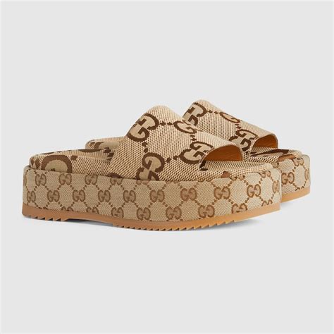 womens bow gucci slides|Gucci platform slide sandals women.